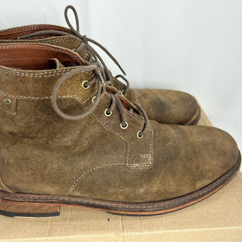 Clarks Clarkdale Bud Men's Shoes 10M Brown Khaki Suede